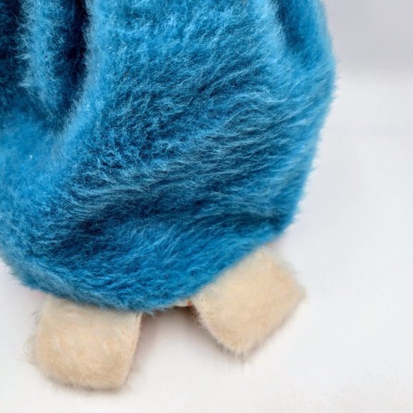 Union Gas Genie Mascot Plush Doll Light Blue Pajama Bag Vintage Pixie Wings Rubb - Picture 6 of 12